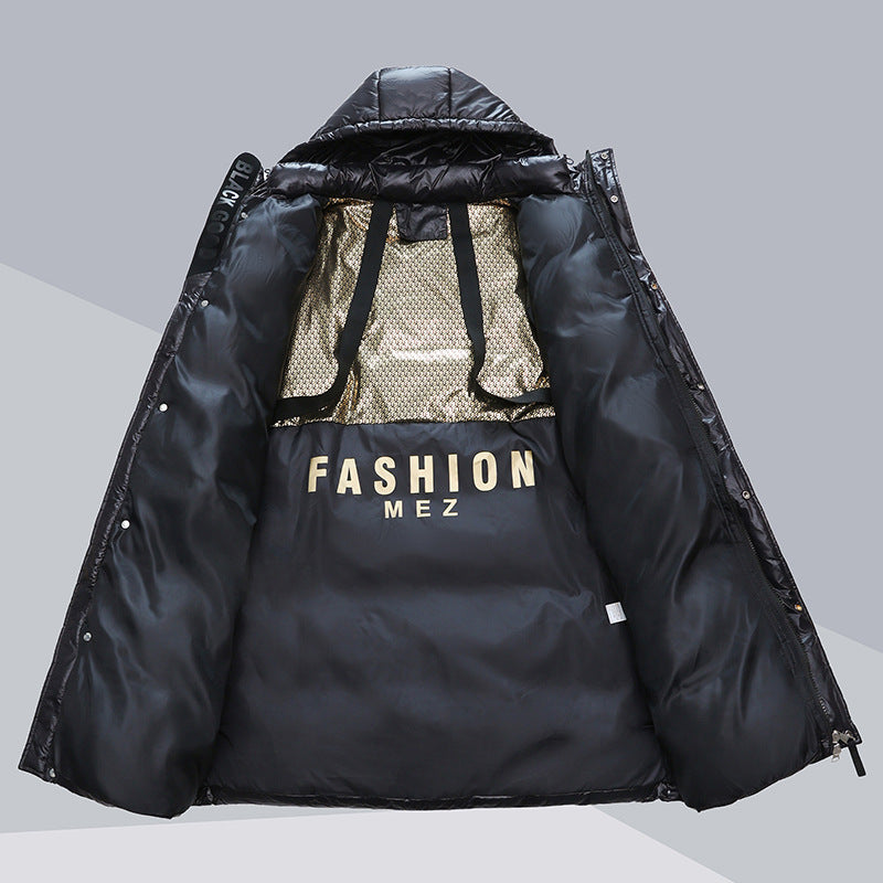 Winter Warm Hooded Coat With Pockets Fashion Simple Long Cotton Jacket Solid Color Outwear Women's Clothing Product information: Filler: Down cotton Fabric Name: Nissi Spinning Main fabric composition: polyester (polyester fiber) Sleeve length: Long sleev