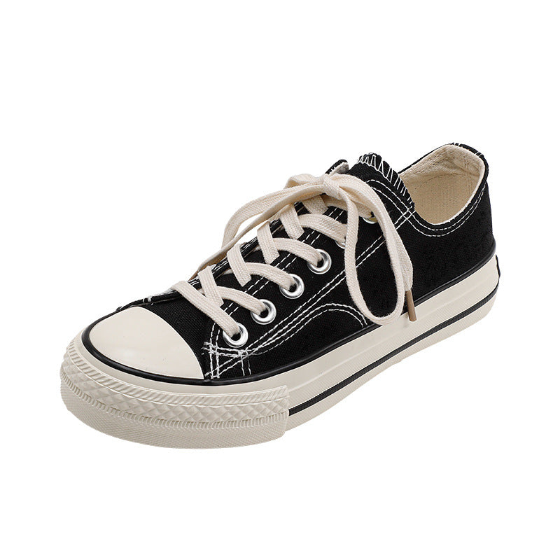White Low Top 1970s Canvas Shoes Female Students Korean Style Womens Shoes Product information: Upper material: canvas Sole Material: Rubber Upper height: low Sole technology: Vulcanized shoes Cortical features: bovine split-layer transfer leather How to