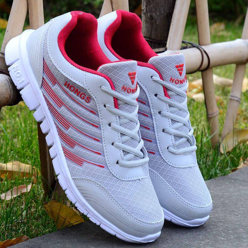 Youth running shoes, men's shoes, summer mesh shoes Product information: Pattern: stripes Upper material: mesh Sole material: composite sole Wearing style: back tie Popular elements: other Heel shape: flat heel Inside material: mesh Toe shape: round toe H