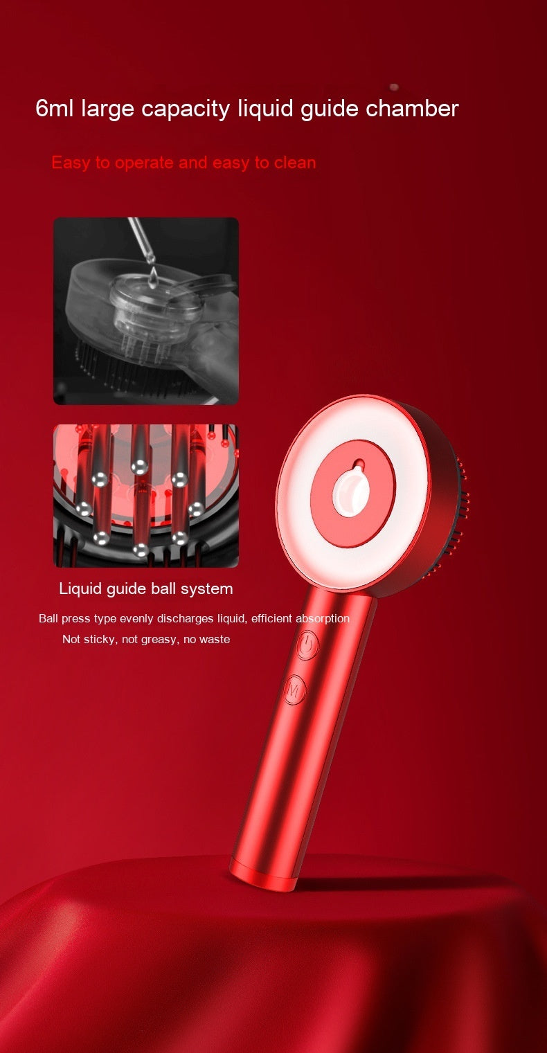 Fluffy Comb Scalp Massager Infrared Hair Care And Beauty Set Product information: Rated power: 5W Battery capacity: 1500mA Charging time: 2 hours Noise standard: 50dB Product size: 230 * 85 * 45mm Product function mode: 1. Grasping and massage; 2. Red and