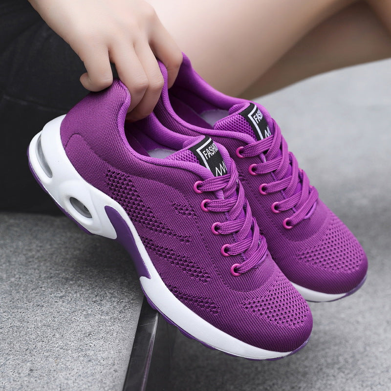 Women's Fashion Casual Mesh Sports Shoes Product information: Closure: Lace-up Size: 36 37 38 39 40 41 42 Pattern: solid color Style: Korean version Popular elements: cross straps Heel height: low heel (1-3cm) Toe style: round toe Heel style: flat heel So