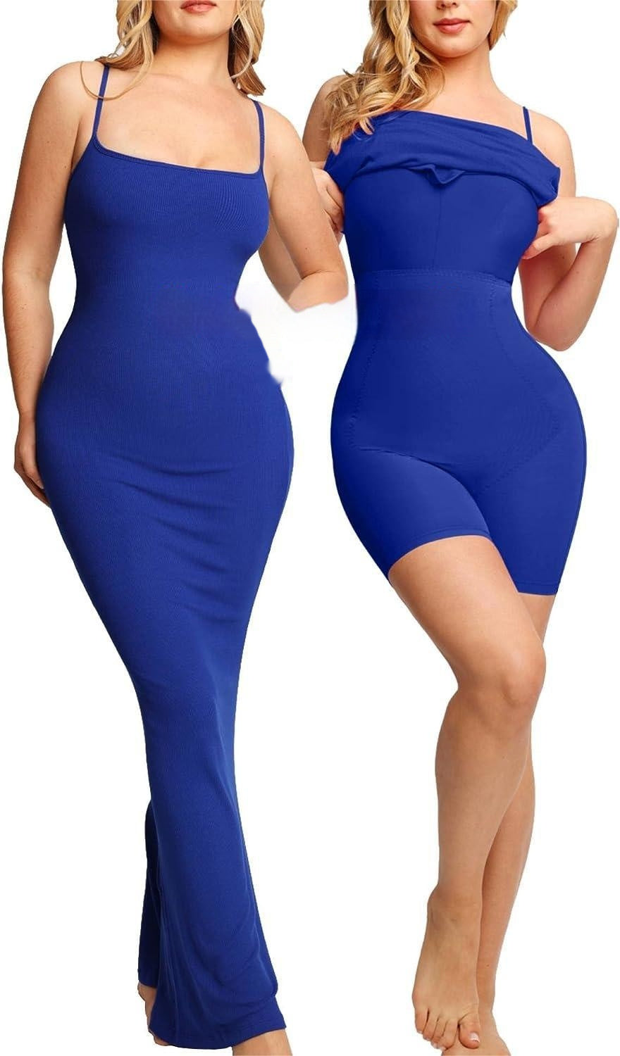 Women's Shapewear Dress Jumpsuit Tummy Tuck Lift Corset Open Crotch Suspender Tight Long Skirt Chest Pad Bodysuit Dress Overview: Unique design, stylish and beautiful. Good material, comfortable wear. A variety of colors, any choice. Product Information: