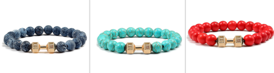 Turquoise Energy Gun Black Electroplated Alloy Barbell Bracelet Product Information: Type: Bracelet Style: Unisex Material: Stone Inlay material: not inlaid Colors: Dark Green-Silver, Dark Green-Gold, Dark Green-Gun Black, Dark Blue-Silver, Dark Blue-Gold