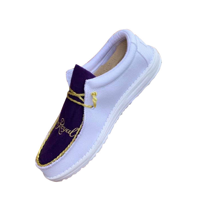 Men's Flying Woven Casual And Comfortable Fashion Casual Shoes Product information: Color: purple Upper height: low top Heel shape: flat heel Size: 40, 41, 42, 43, 44, 45, 46, 47, 48 Toe holder shape: round head Shoe Upper material: canvas Wearing method: