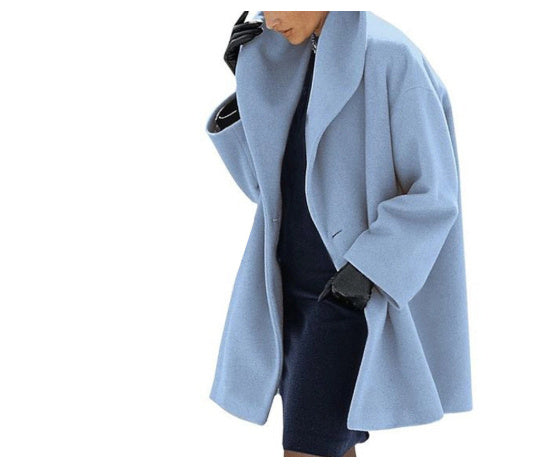 Women's Trendy Clothes Multi-color Round Neck Loose Sweater Woolen Coat Solid Casual Coat For Autumn And Winter Overview: Unique design, stylish and beautiful. Good material, comfortable wear. A variety of colors, any choice. Product Information: Color: w