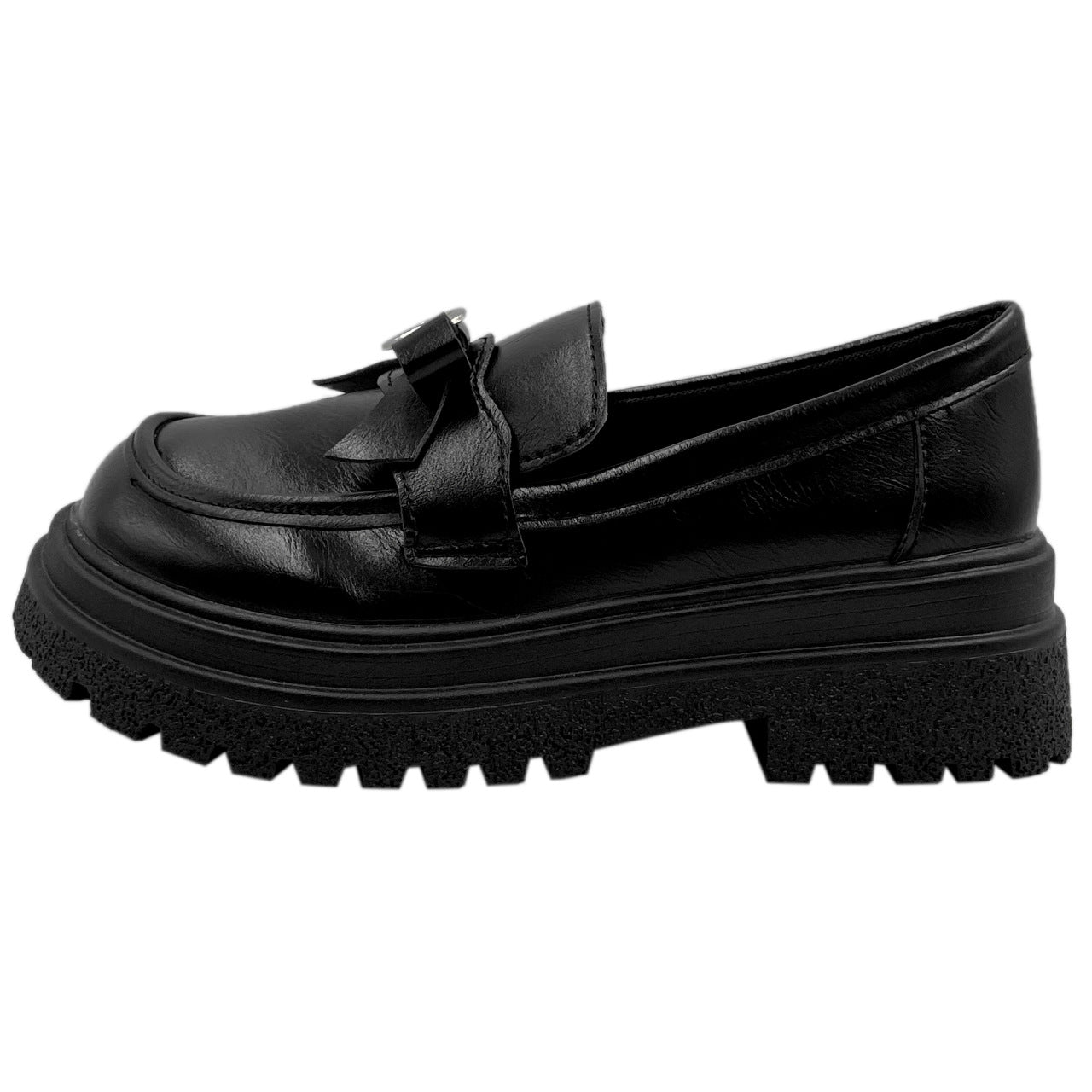 Women's Fashionable And Versatile Bow Single Shoes Product information: Popular elements: shallow mouth Toe shape: Round toe Upper material: synthetic PU Leather features:patent leather Heel height: medium heel (3-5CM) Pattern: solid colour Colour:beige,b