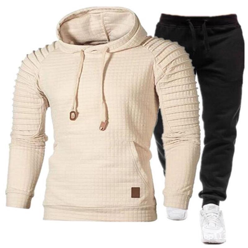 Jacquard Suit Hip-hop Hooded Sports Sweatshirt Product information: Style: European and American Thickness: General Length: trousers Top sleeve length: long sleeve Whether Hooded: Hooded Fabric name: cotton Main fabric composition: polyester fiber (polyes