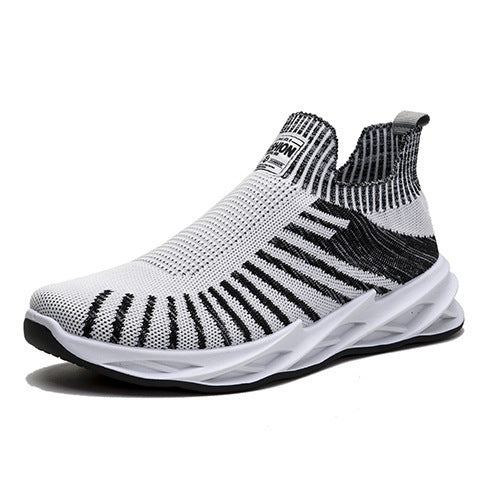 Sock Mesh Shoes Men Stripe Sneakers Lightweight Breathable Flat Shoes Product Information: Product Category: Sports casual shoes Applicable age: adult Style: Athletic Features: Breathable and lightweight Suitable season: summer, winter, spring, autumn App