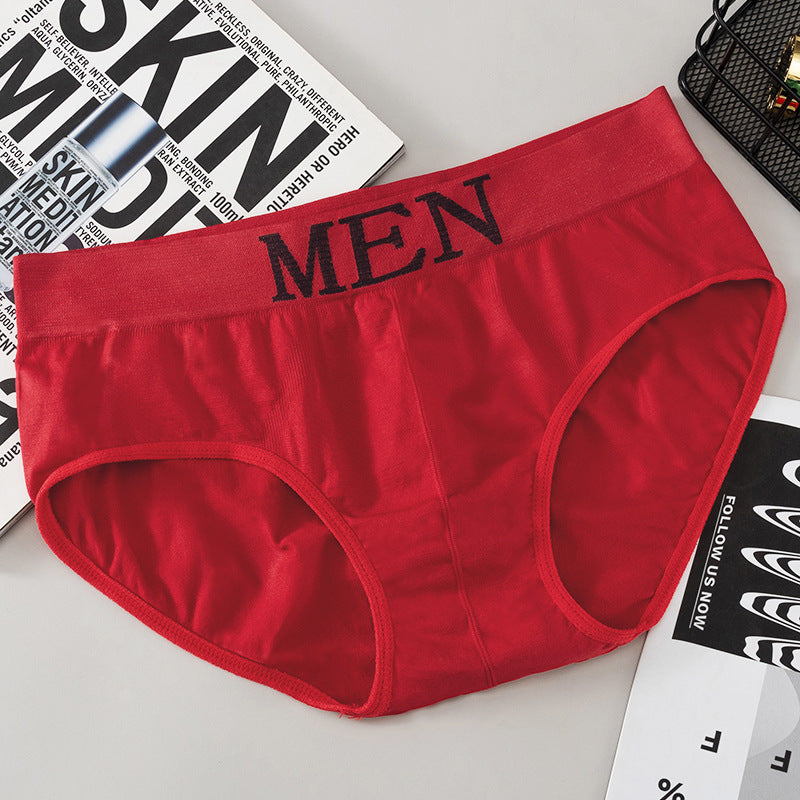 Men's Polyester Underwear Sports Breathable Product information: Pattern: solid color, 3D effect, letters/numbers/text Color: black, dark blue, royal blue, gray, red Waist Type: Mid waist Size: free size Applicable population Category: young men Style: br