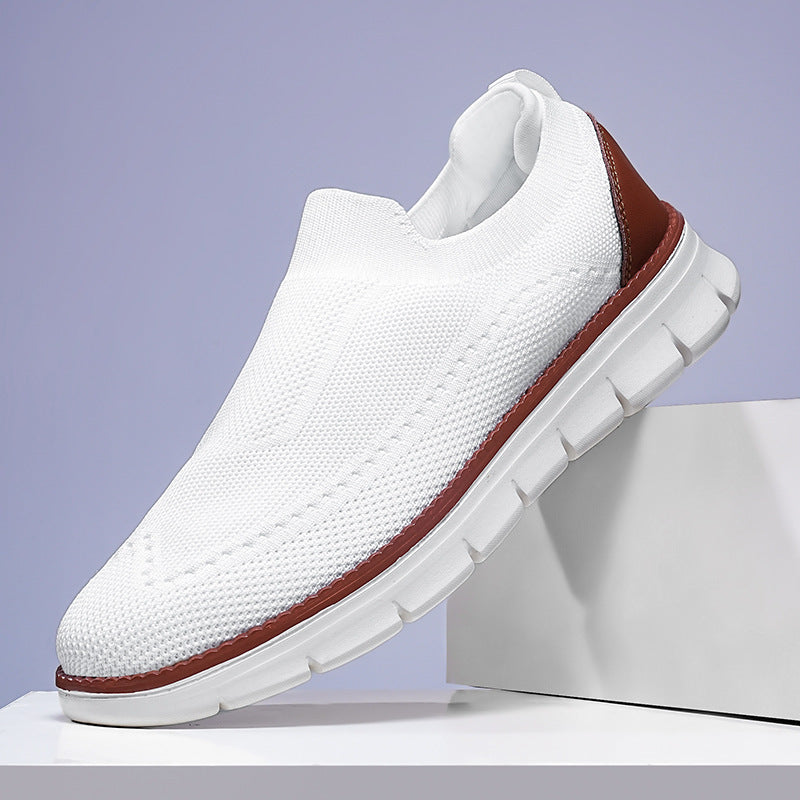 British Style Men's Shoes Summer Breathable Sneaker Product information: Pattern: solid color Toe holder shape: round head Color: 1988 Black, 1988 reddish brown, 1988 White, 1988 Gray Shoe Upper material: microfiber fabric Heel height: flat heel Size: 39,