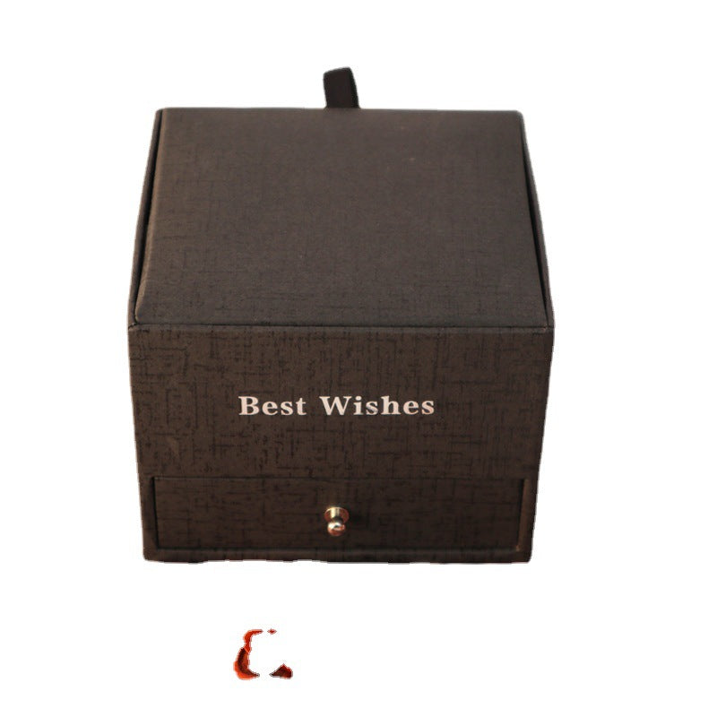 Double Life Rose Jewelry Packaging Gift Box Product information: Material: paper/board Packaging levels: sales packing/terminal Packing style: packing box Purpose: lipstick necklace Specification: A necklace, ring in the general mat, B within A lipstick m