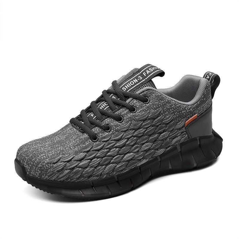 Running Flying Woven Shock Absorption Sports Casual Shoes Product Information: Product category: sports casual shoes Applicable age: adult Function: breathable, non-slip, wear-resistant Applicable gender: male Upper material: fabric mesh Wearing style: fr