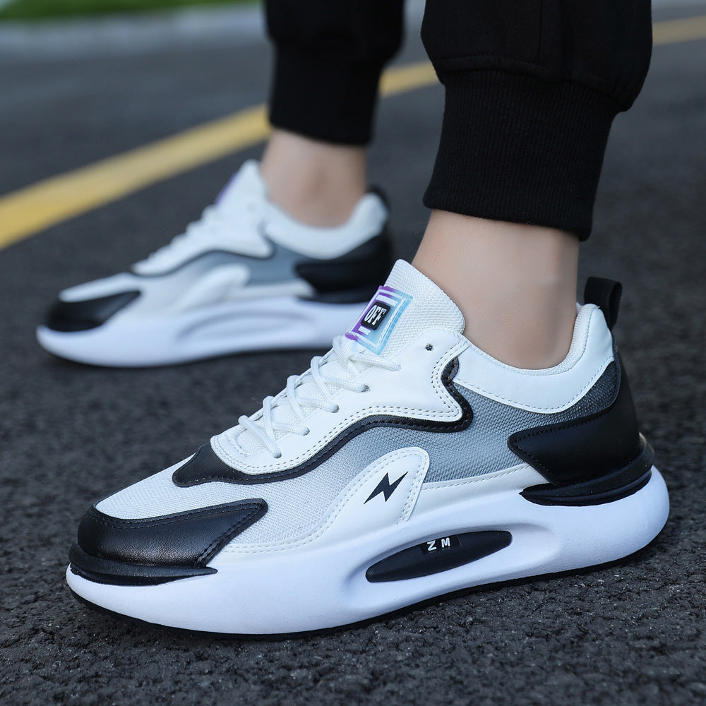 Men's Running Casual Sneakers Thick Soled Breathable Flying Woven Shoes Product information: Product Category: Sports casual shoes Applicable age: Youth (18-40 years old) Origin: Baoding, Hebei Province Style: Casual Functions: Breathable, lightweight and