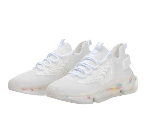 New Stretch Sneakers Running Shoes Breathable Product information: Pattern: color matching Applicable sports: Universal Color: accept customization, Green Upper height: low top Heel height: flat heel Heel shape: flat heel Size: 36,37,38,39,40,41,42,43,44,