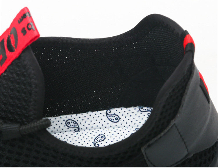 Breathable, Anti-smash And Anti-puncture Lightweight Fly-woven Safety Shoes Overview: Unique design, stylish and beautiful. Good material, comfortable feet. A variety of colors, any choice. Specification: Fashion element:Breathable Upper material:Flying k
