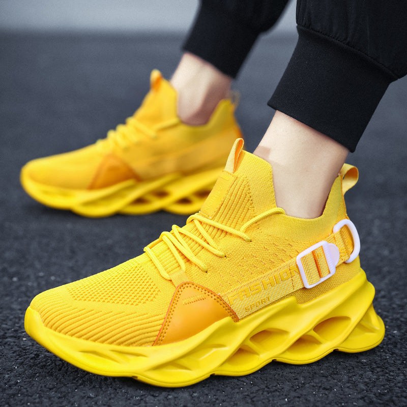 Breathable Sports Casual Shoes Flying Woven Mesh Running Shoes Product information: Thickness: ordinary thick Supply category: spot Inventory type: whole order Inside material: mesh Suitable for venues: plastic, floor, runway, road Suitable season: summer
