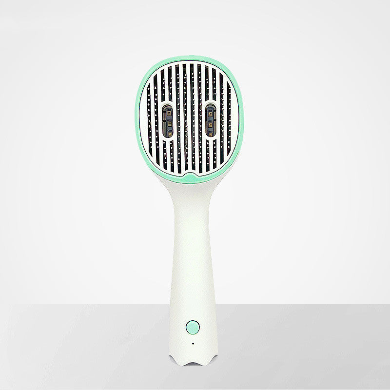 Hair Brush For Cat Sterilization Cleaner Dog Pet Supplies Product information: Material: ABS Function: sterilization, hair combing Color: dark green edge, gray edge, light green edge Single box weight: 215g Single box size: 25.8 * 9.8 * 5.5cm Packing list