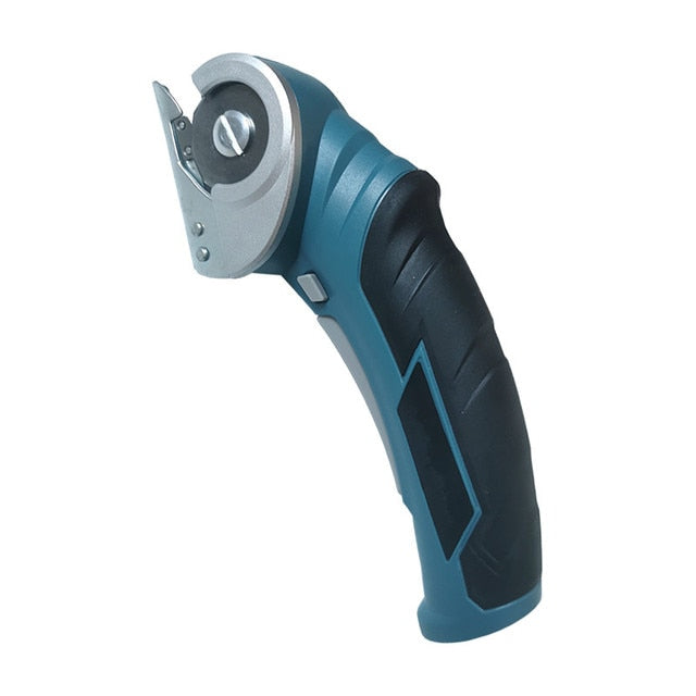 Rechargeable Cordless Electric Scissors The Rechargeable Cordless Electric Scissors make your manual work more efficient and effortless. This multi-purpose rotary cloth cutter is the answer to hassle-free cutting of materials such as cardboard, leather, p