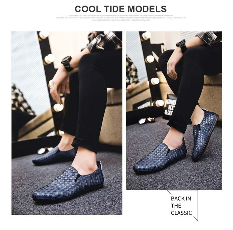 Gommino Men's Casual Slip-on Leather Shoes Product information: Color: C05 Black, C05 Blue, C05 Brown Heel height: flat heel Size: 39, 40, 41, 42, 43, 44, 45, 46 Sole craft: injection moulded shoes Sole material: rubber Shoe Upper material: artificial pu