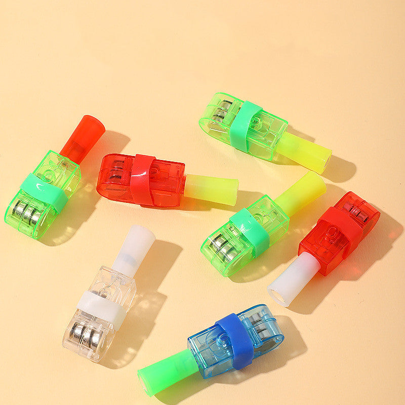 Cartoon Finger Projection Lamp Luminous Toy Product information: Ability cultivation: emotion, intelligence development and interest cultivation Color: mixed hair Applicable people: unlimited Specifications: Shadow finger lamp, finger lamp Features: lumin