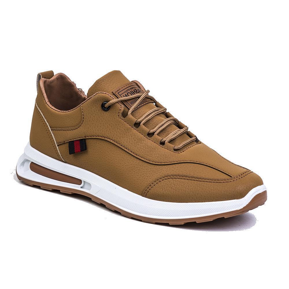 Leather Surface Casual Sports Shoes Product information: Pattern: solid color Applicable sports: Universal Lining material: imitation leather Color: TY-P5-black,TY-P5-Brown Upper height: low top Heel height: low heel (1-3CM) Heel shape: Platform Size: 39,