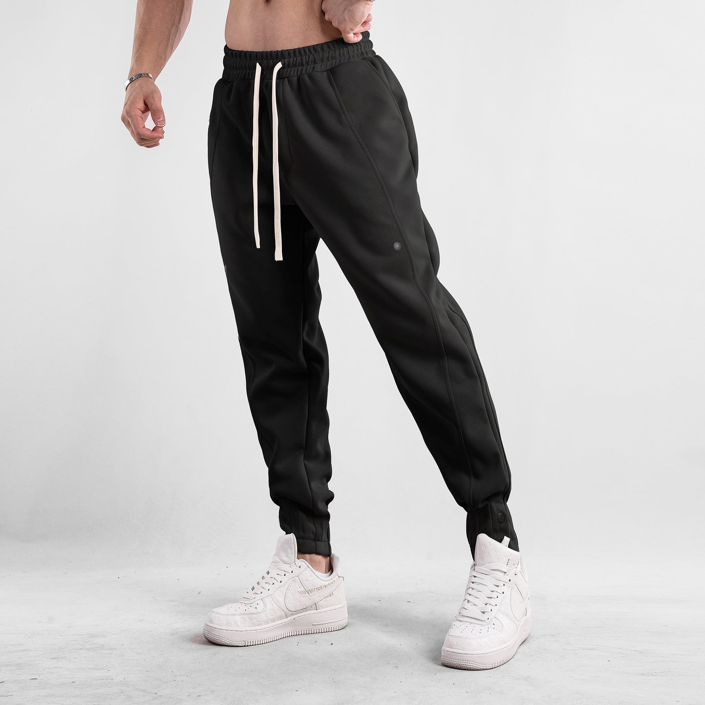 European And American Leisure Sports Loose Autumn Men's Trousers Outdoor Young Wear Product information: Pattern: solid color Color: light blue, royal blue, light gray, dark gray, apricot, brown, black Elasticity: Micro elasticity Pants length: trousers W