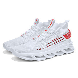 Breathable Flying Woven Sports Casual Light Running Shoes Product information: Function: breathable, lightweight, wear-resistant, shock absorption Pattern: solid color Applicable to: men Upper material: fly weave Color: YM-A219 gray, YM-A219 white, YM-A21