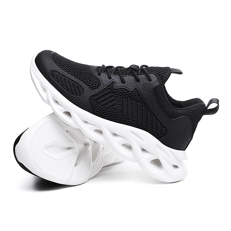 Spring New Men's Breathable Fly Woven Sports Casual Shoes Product information: Product category: Sports casual shoes pattern: plain Upper material: mesh Sole Material: Rubber Popular elements: car suture Gross weight: 0.5 Packing volume: 31*19*11 Color: w