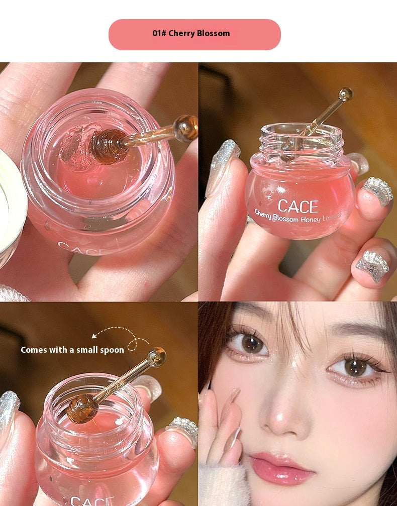 Women's Cherry Blossom Honey Moisturizing Rich Moist Tender Oil Rich Moist Water Locking Not Oily Lipstick Product information: Efficacy: improve skin color Specifications: Standard specifications Series: lipstick Applicable skin type: Universal Net conte