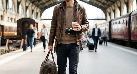 Leather jackets for weekend travel outfits