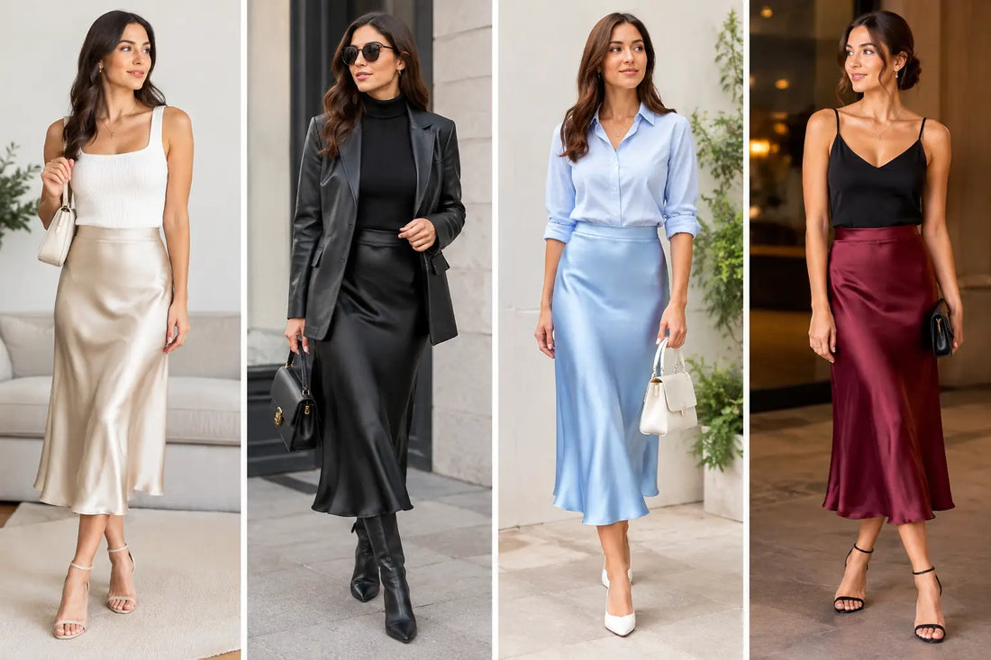 How to Style a Satin Skirt for Every Plan