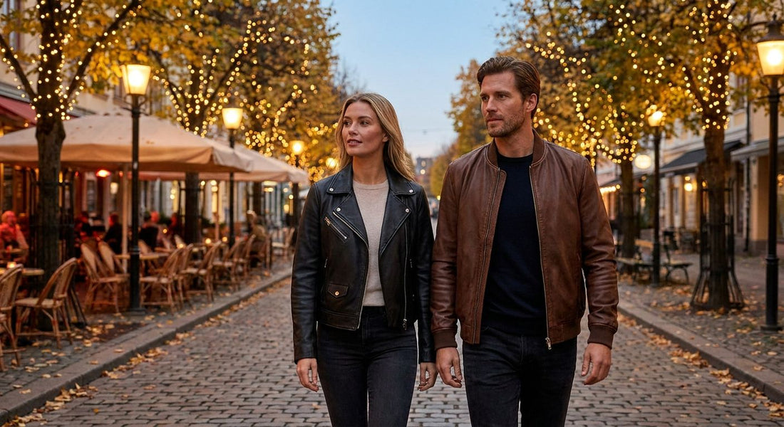 Leather jackets for a fall night out