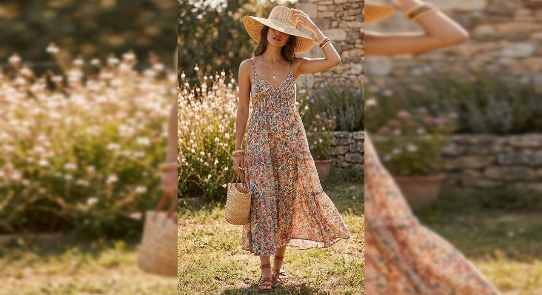 How to accessorize a floral summer dress