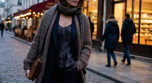 How to layer a going out top for cold weather