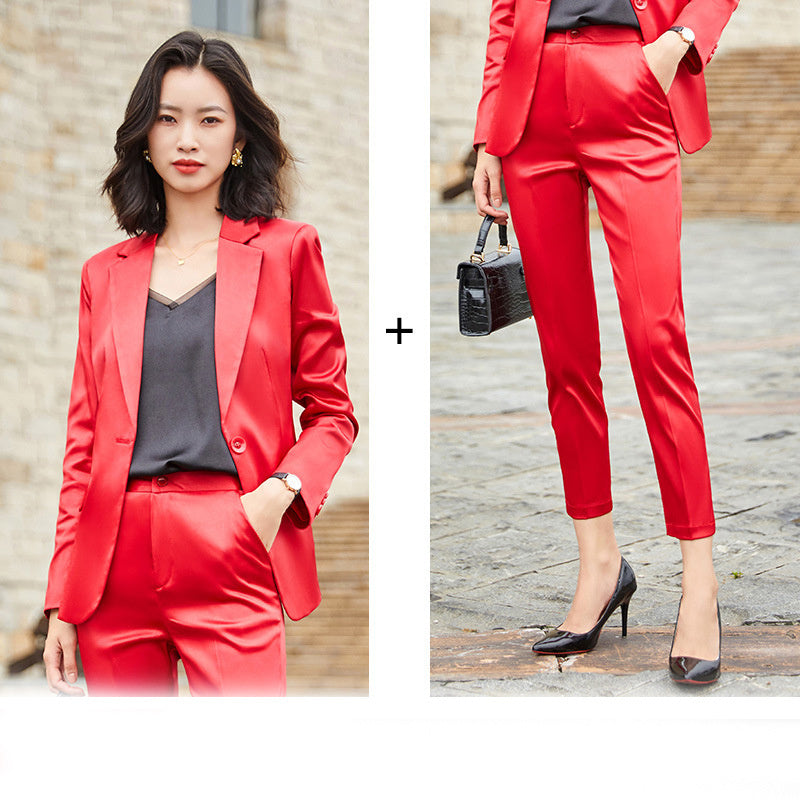 Fashion Women's Solid Color Casual Temperament Suits