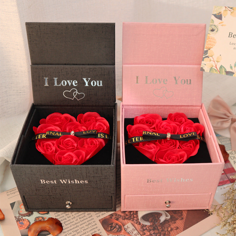 Double Life Rose Jewelry Packaging Gift Box