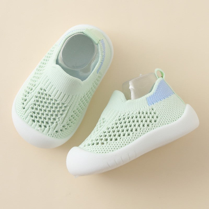 Baby Toddler Shoes Soft Bottom Non-slip Lightweight Flying Woven Shoes