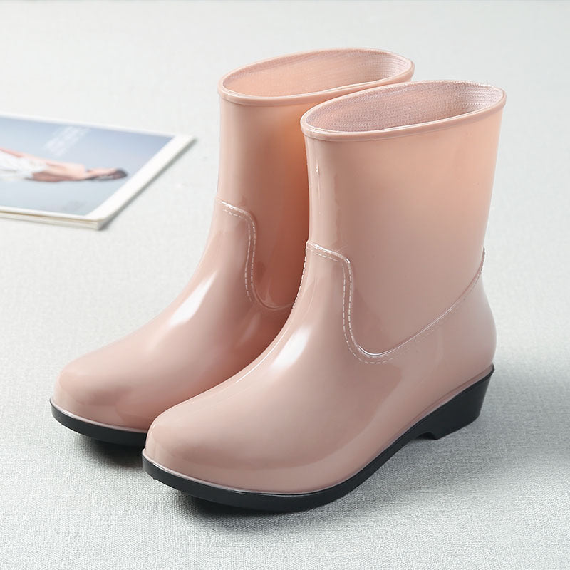 Four Seasons Rain Boots Women's Short Boots Fashion Waterproof