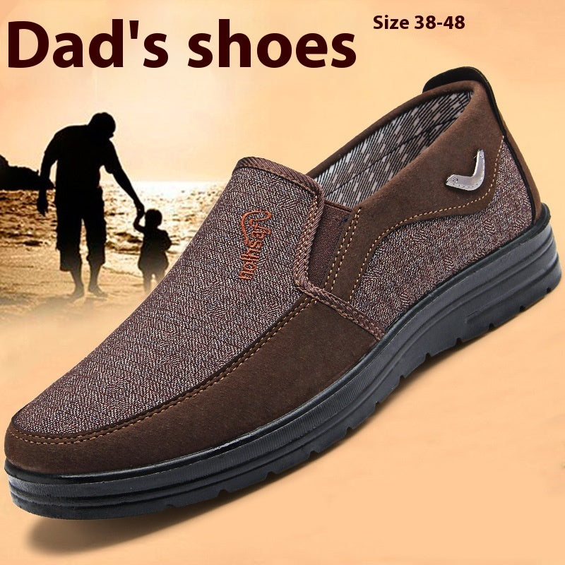 Polyurethane Old Beijing Cloth Shoes Plus Size Men