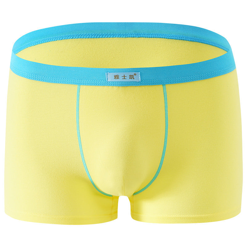 Plus Size Cotton Comfortable Sexy Solid Color Shorts Product information: Function: Breathable Fabric name: cotton Weave: Knitting Main fabric composition: cotton Style: boxer pants Color: white, yellow, red, black, apricot, watermelon red, sky blue, dark