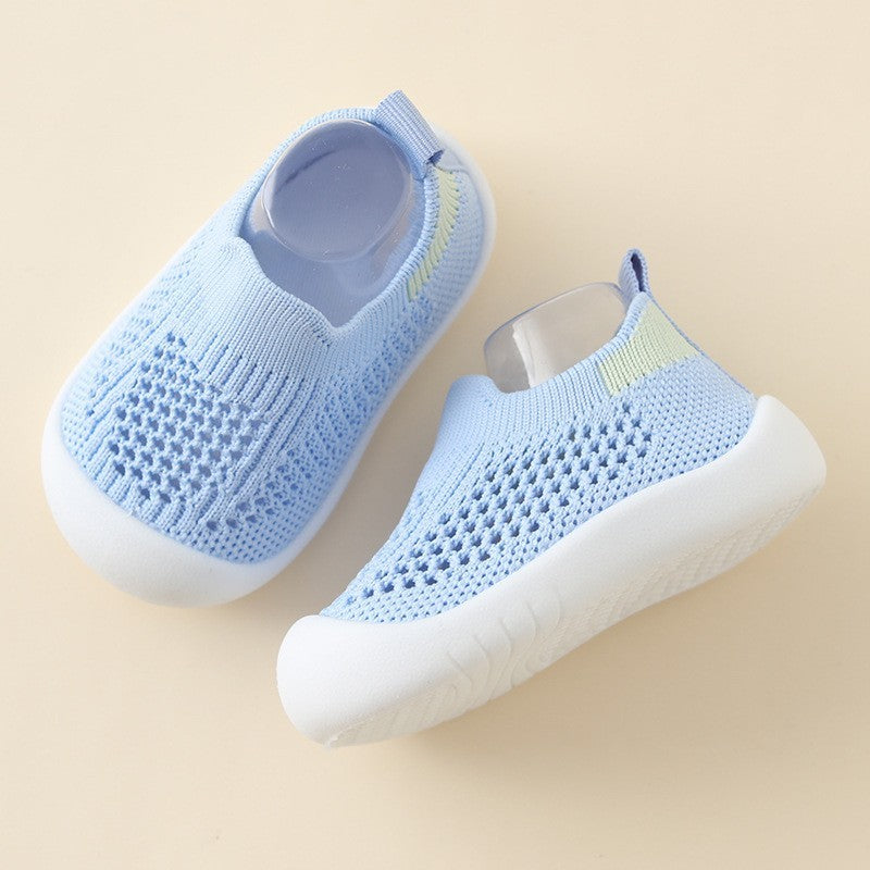 Baby Toddler Shoes Soft Bottom Non-slip Lightweight Flying Woven Shoes