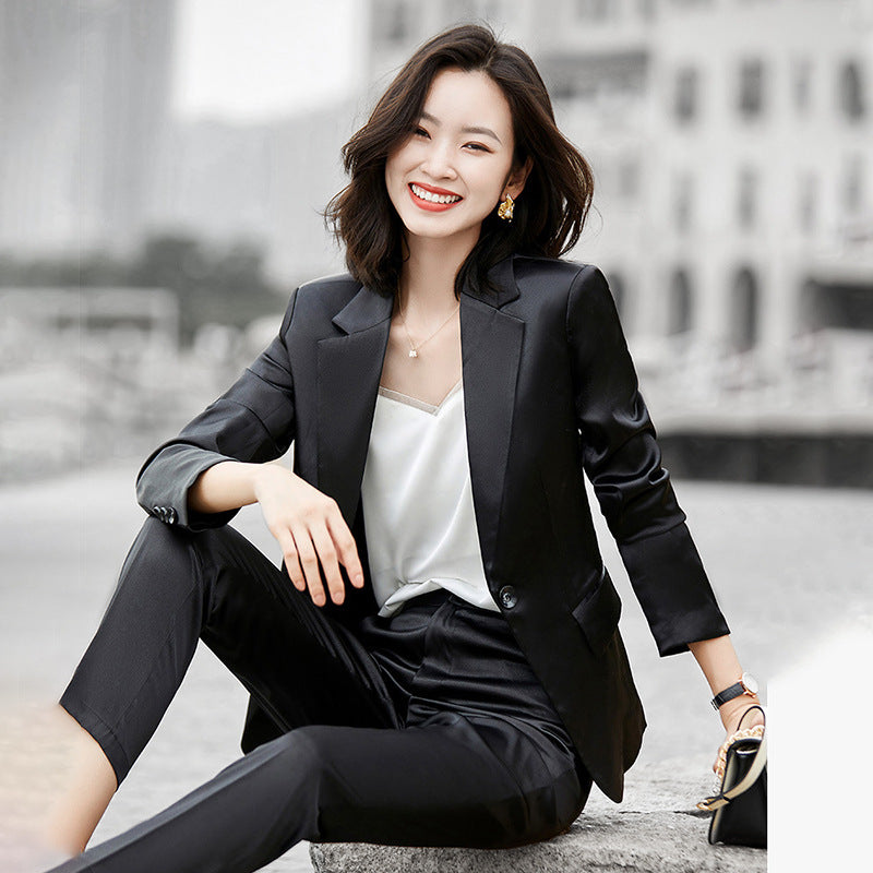 Fashion Women's Solid Color Casual Temperament Suits