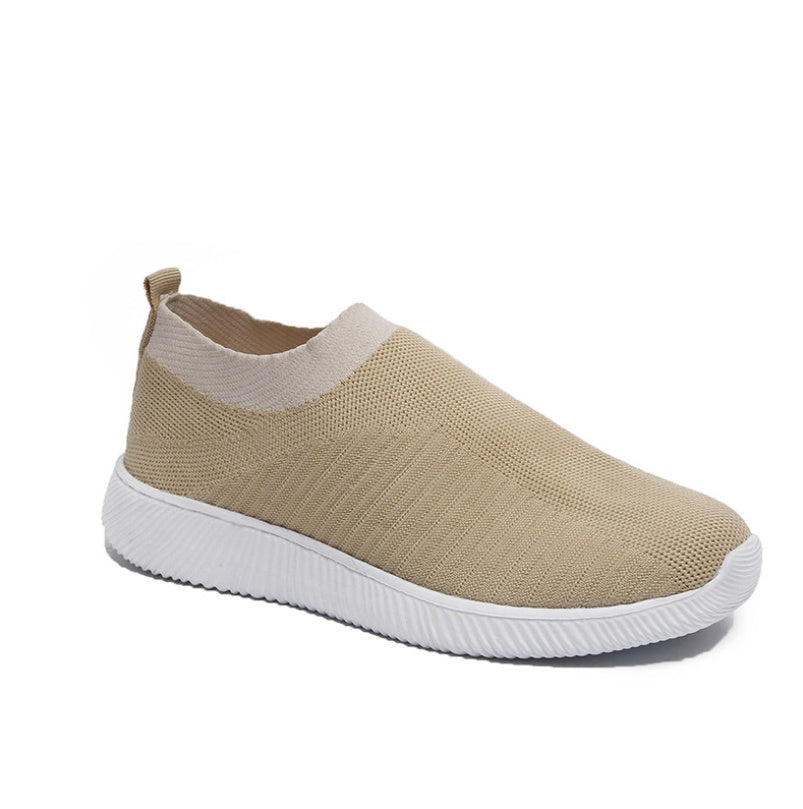 Korean Version Of Large Size Sports Flying Woven Casual Shoes