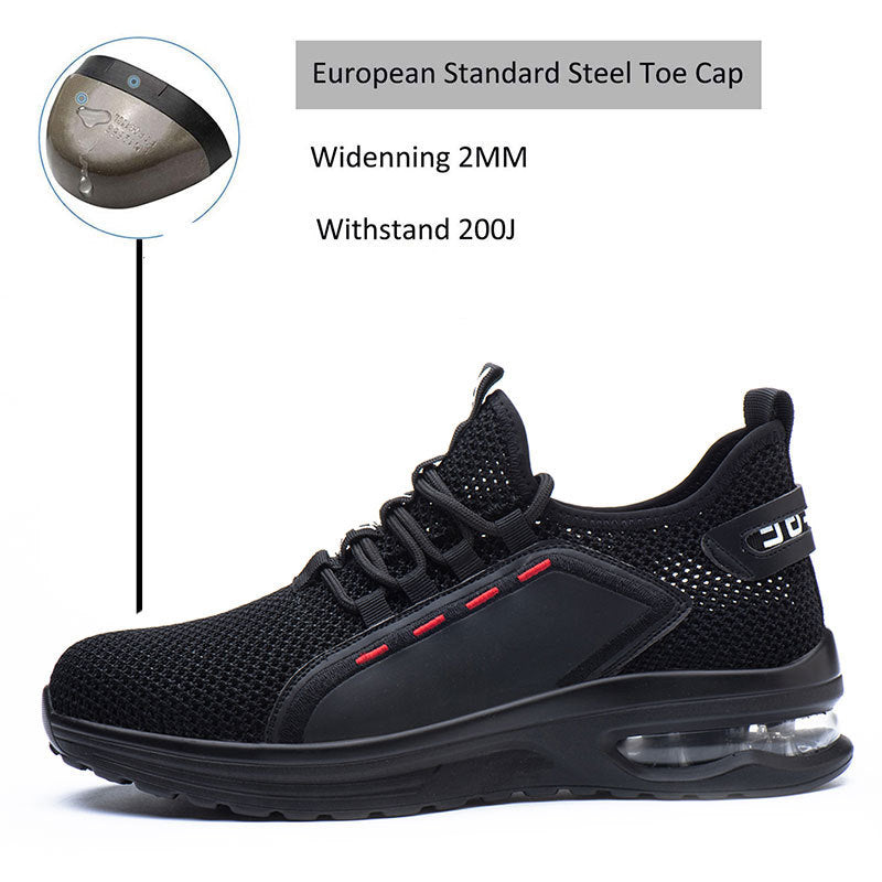 Mesh Fly Woven Anti-Smashing And Anti-Piercing Safety Shoes