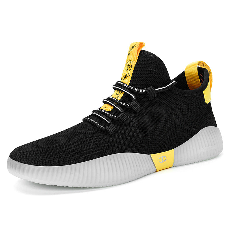 Men's flying woven mesh jelly shoes Product category: sports casual shoes For the season: Summer Applicable gender: male Wearing style: front tie Upper material: mesh Sole Material: Rubber Upper height: low US EUR UK AUS JPN KOR 5.5 37.5 5 5 23.5 241 6 38