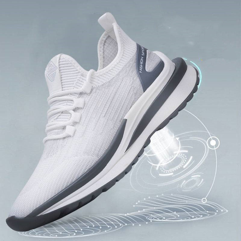 Trend Wild Casual Running Soft Bottom Breathable Lightweight Vibration Shoes Men