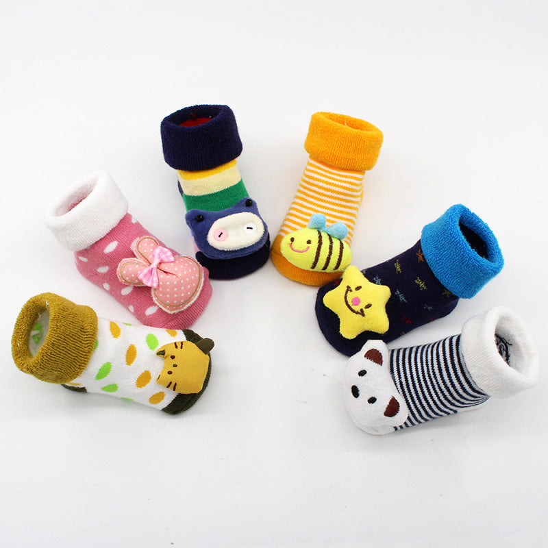 Stitching doll socks baby baby floor socks