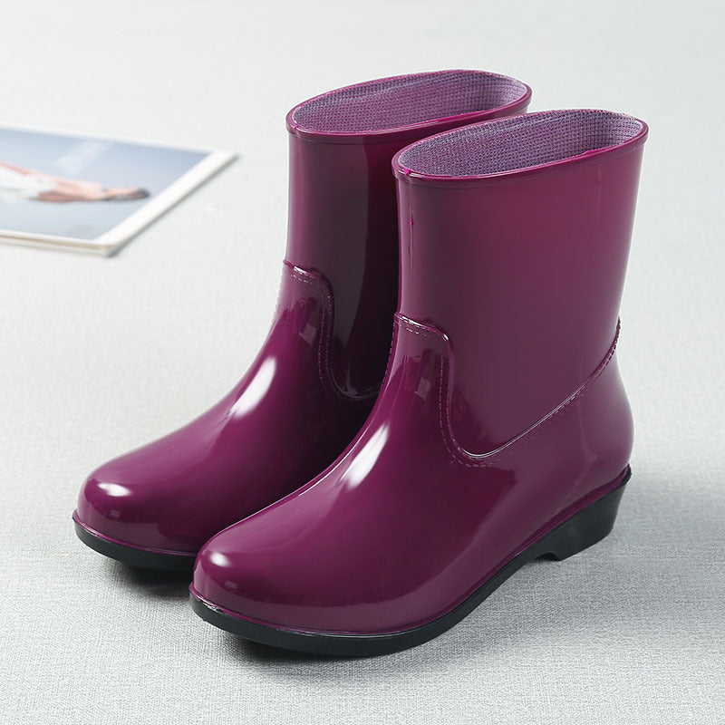 Four Seasons Rain Boots Women's Short Boots Fashion Waterproof