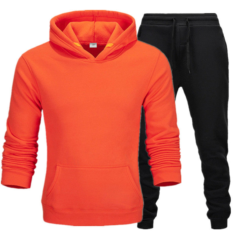 New Casual Suit Men And Women Sports Two-Piece Hooded Sports Sweater