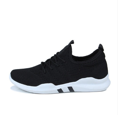 Flying woven shoes male Korean version of low-cut breathable canvas shoes trend casual sports tide shoes student shoes